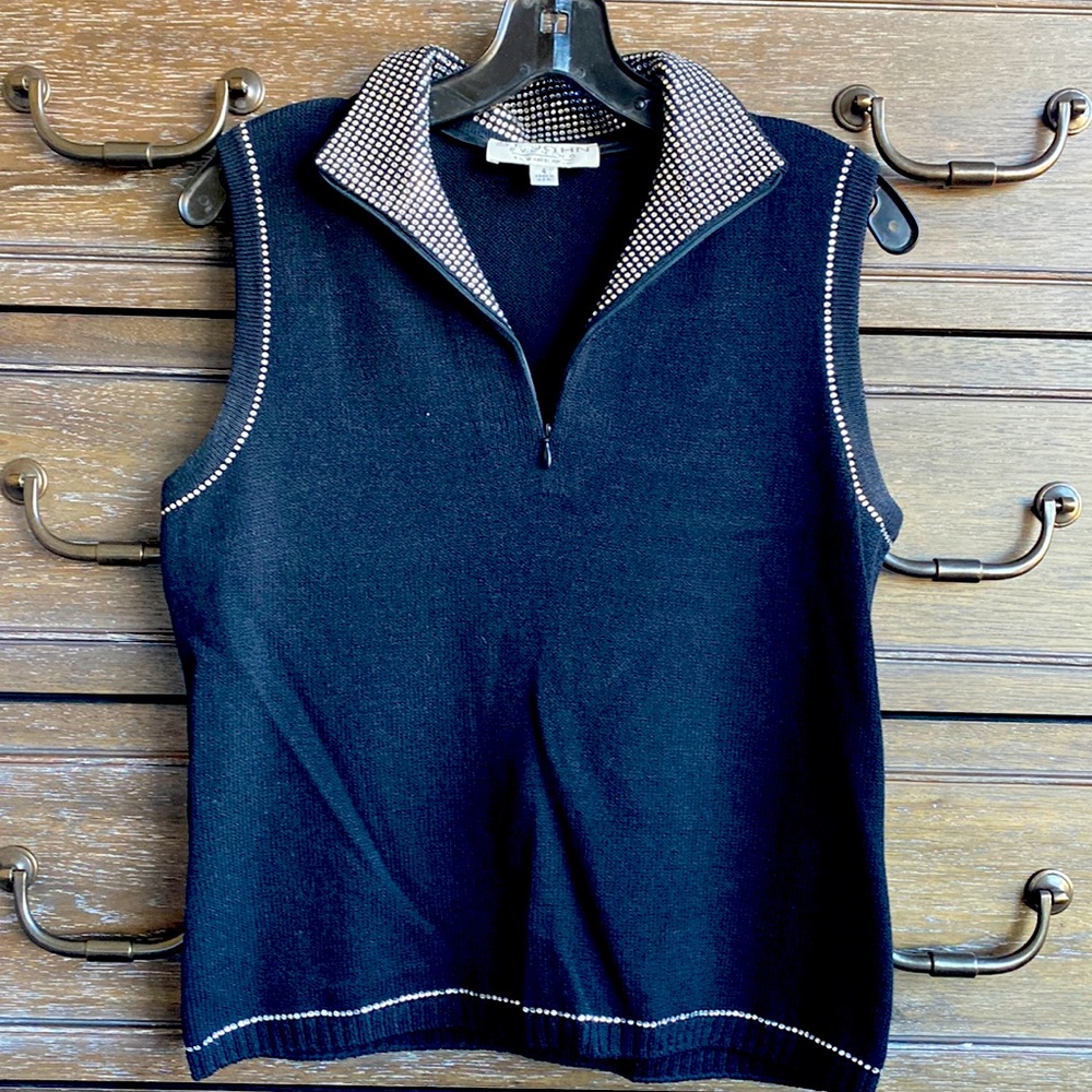 St John Evening by Marie Gray Embellished Knit Top